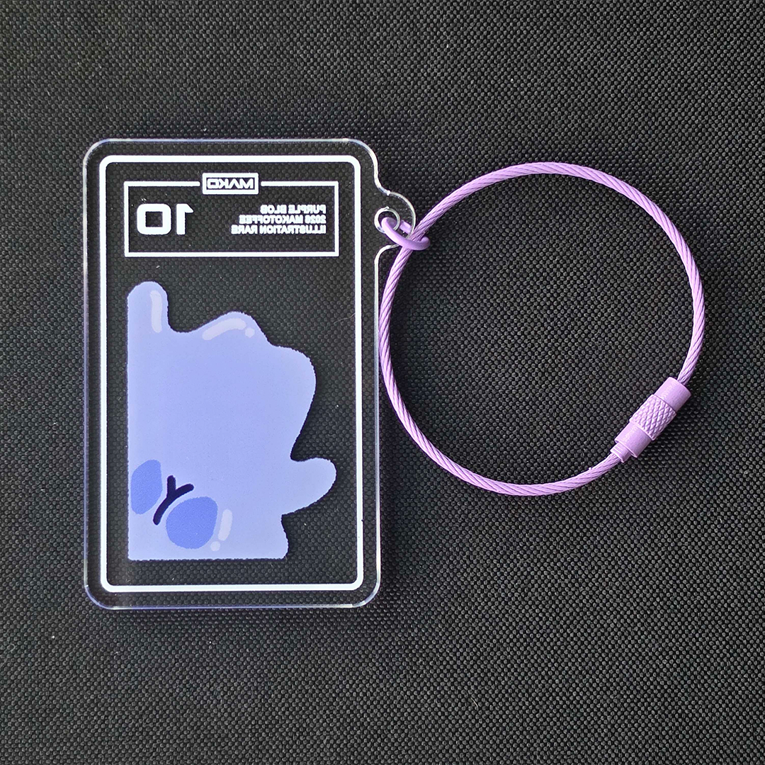 Blob Slab Keychain