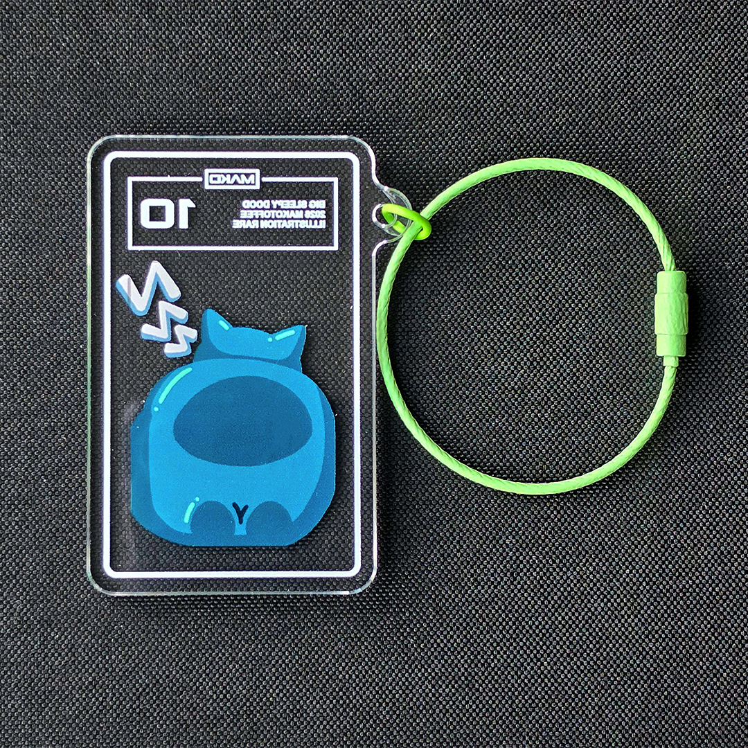 Big Sleepy Slab Keychain