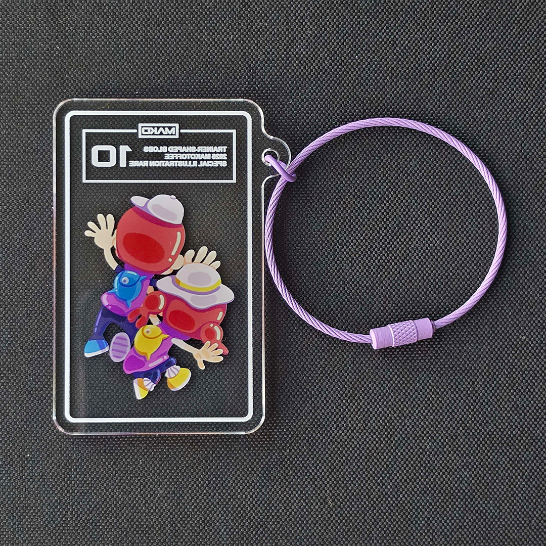 Blob Slab Keychain